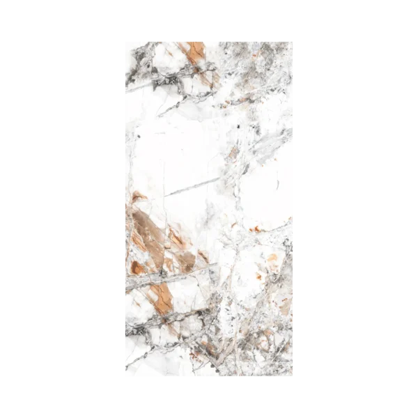 I'M Patagonia Weiss Veiny Glänzend 60x120 cm – Premium Feinsteinzeug in luxuriöser Marmoroptik – Bild 4