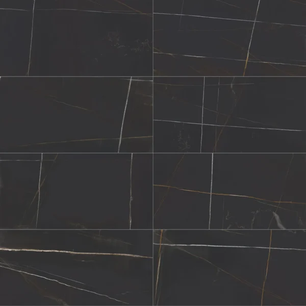 Edilcuoghi Edilgres I’M Sahara Noir Glänzend 60x120 cm – Italienisches Luxus-Feinsteinzeug in Marmor-Optik, Rektifiziert – Bild 5